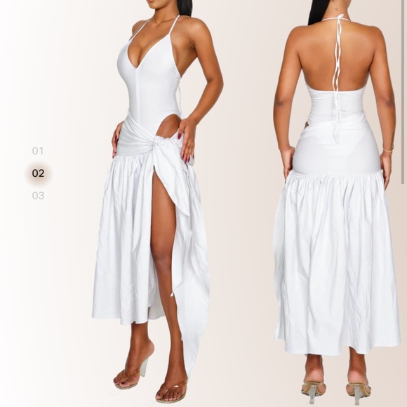 COUCOO ATACAMA DRESS - CRUSHED ICE - Picture 4 of 6